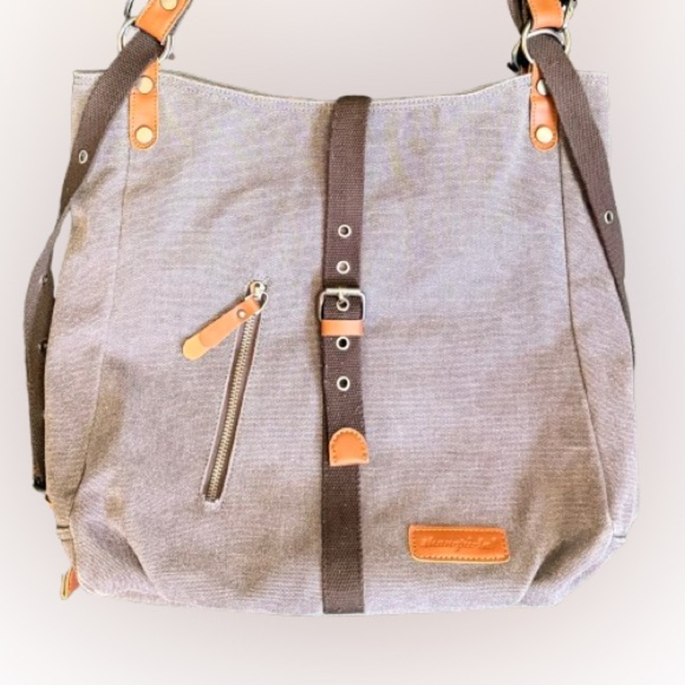 Shangri-la Multi-functional Tote Bag Shoulder Bag Backpack-Canvas